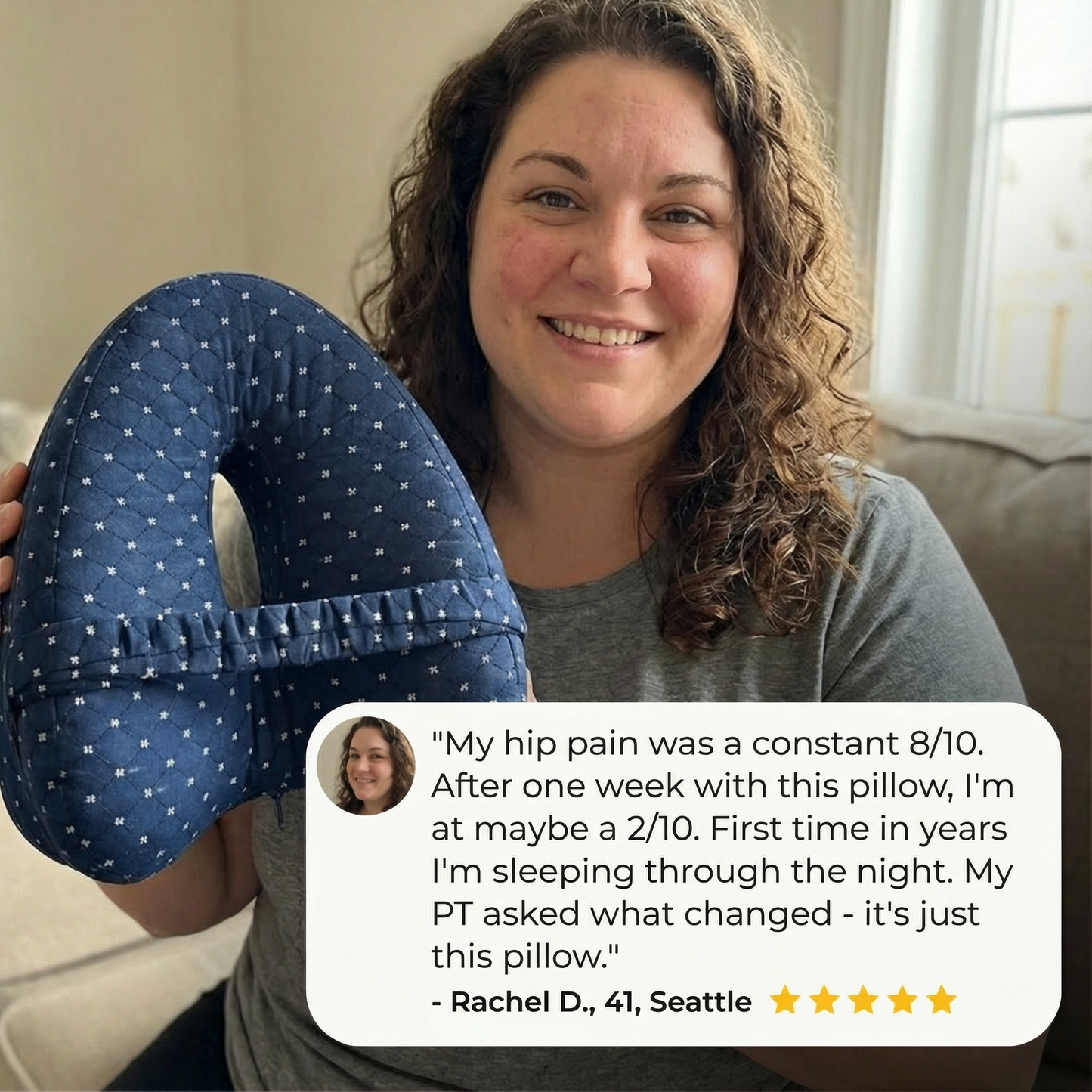 Gloelly Knee Alignment Pillow